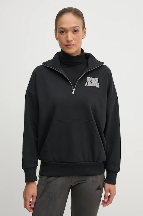 Μπλούζα Under Armour Icon HWT Terry χρώμα: μαύρο, 1386495