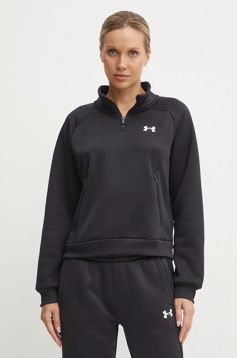 Dukserica Under Armour Armour Fleece Pro za žene, boja: crna, bez uzorka, 1386505