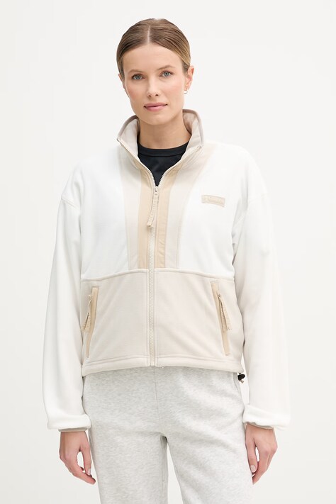Columbia bluza polarowa Backbowl II FZ Fleece kolor beżowy wzorzysta 2092163