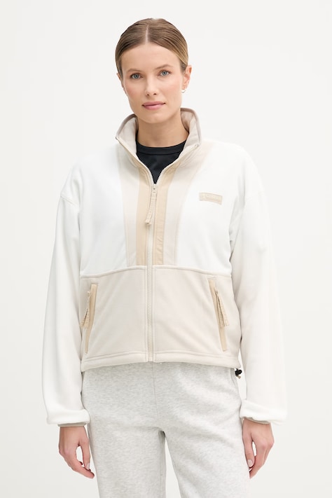 Columbia bluza polarowa Backbowl II FZ Fleece kolor beżowy wzorzysta 2092163