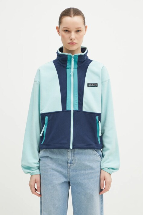 Флисовая кофта Columbia Backbowl II FZ Fleece цвет бирюзовый узор 2092163