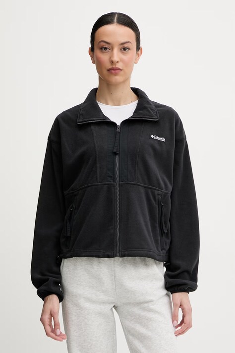 Columbia bluza polarowa Backbowl II FZ Fleece kolor czarny wzorzysta 2092163