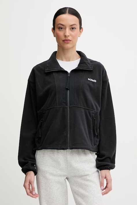 Columbia bluza polarowa Backbowl II FZ Fleece kolor czarny wzorzysta 2092163