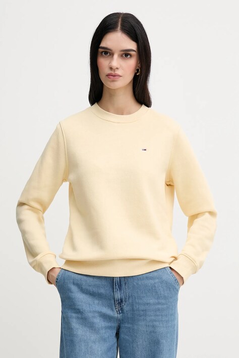 Tommy Jeans bluză culoarea roz, uni, DW0DW19959
