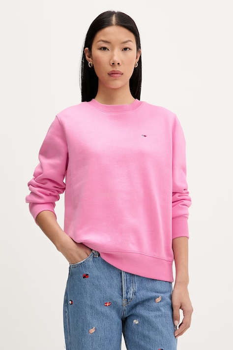 Tommy Jeans női melegítőfelső pamuttal Rózsaszín DW0DW19959