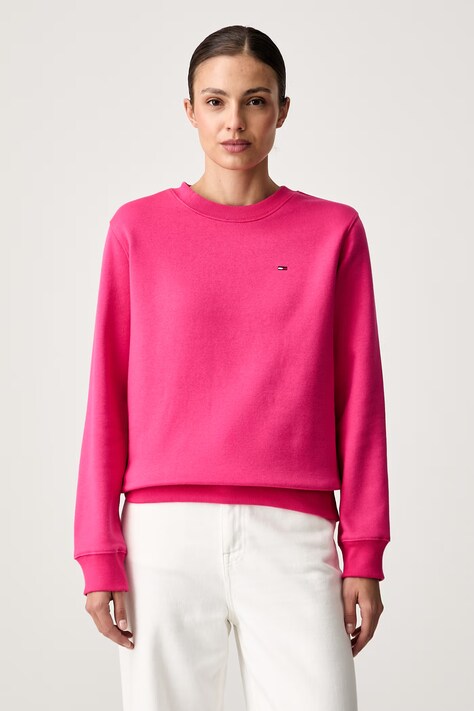 Tommy Jeans μπλούζα γυναικεία με βαμβάκι ροζ DW0DW19959