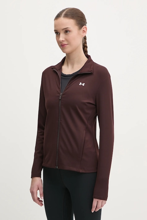Under Armour bluza treningowa Motion EMEA kolor brązowy gładka 1388650