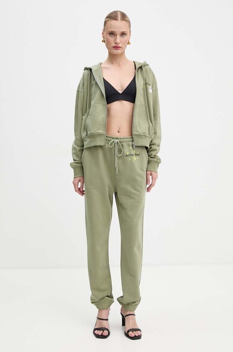 Дитяча бавовняна кофта Moschino Jeans — AW24-BLD100, зелений — фото 2