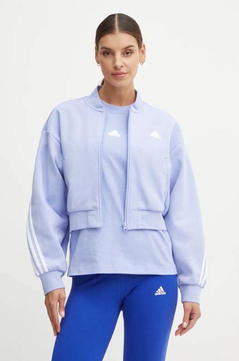 adidas bluza Future Icons damska kolor niebieski z aplikacją IW5252