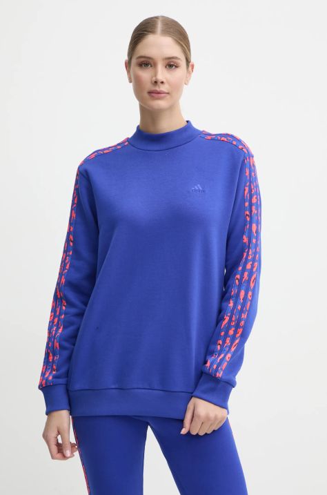 adidas bluza Animal damska kolor fioletowy z aplikacją IY1663