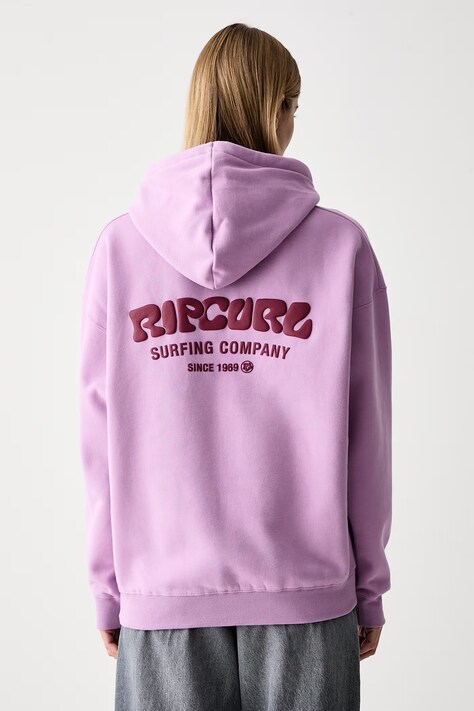 Rip Curl Μπλούζα με κουκούλα γυναικεία SURF PUFF HERITAGE μωβ 06AWFL