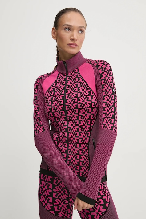 Newland bluza sportowa Auryn kolor różowy wzorzysta N46517.111