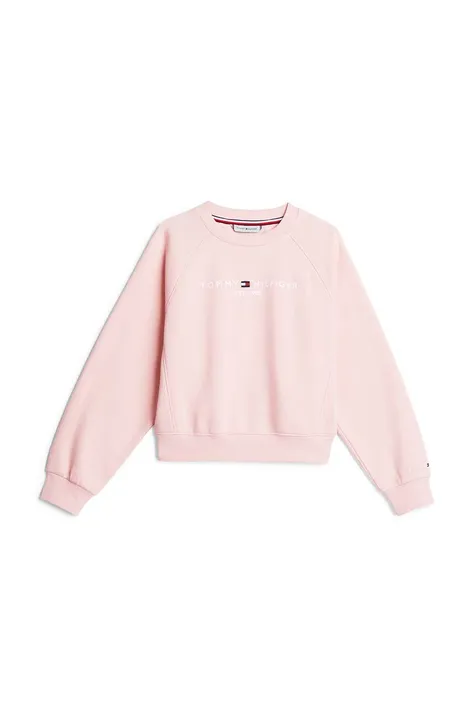 Παιδική μπλούζα Tommy Hilfiger χρώμα: ροζ, KG0KG08130