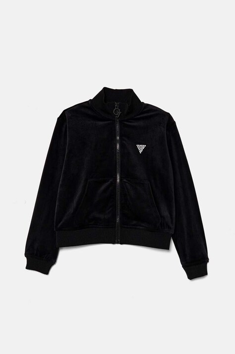 Детская кофта Guess цвет чёрный однотонная J4RQ22 KBXI2