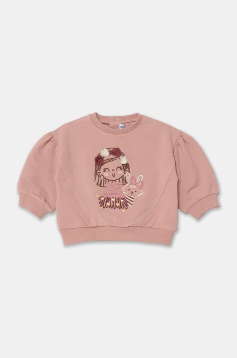 Бебешки суичър Mayoral в розово с апликация 2476