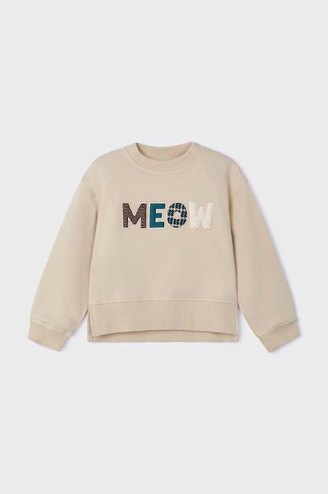 Mayoral bluza copii culoarea bej, cu imprimeu, 4482