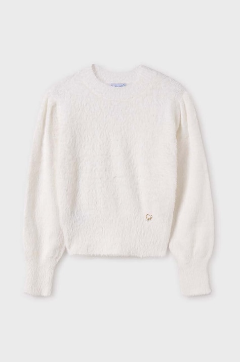 Детский свитер Mayoral цвет бежевый однотонная 7302