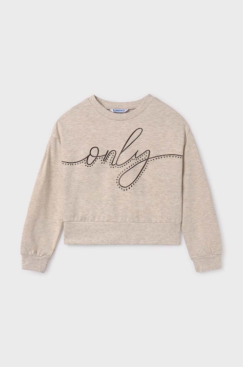 Mayoral bluza copii culoarea bej, cu imprimeu, 7467