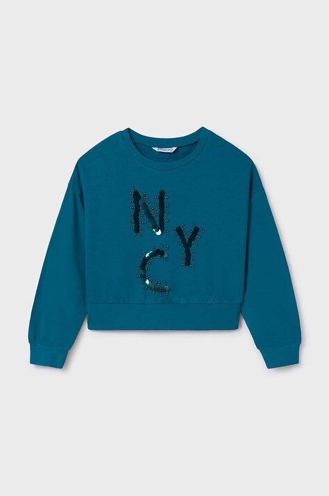 Mayoral bluza copii culoarea verde, cu imprimeu, 7472
