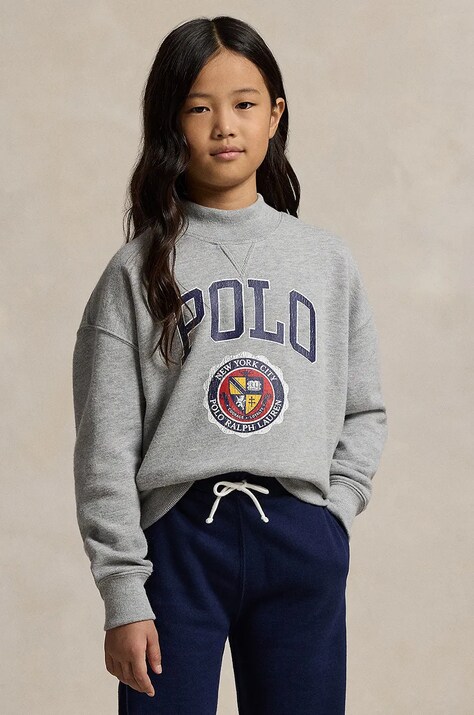 Παιδική μπλούζα Polo Ralph Lauren χρώμα: γκρι, 313950960002