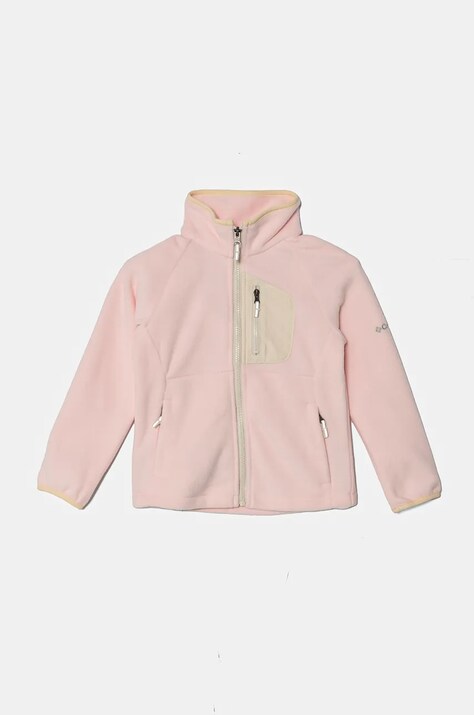 Columbia hanorac polar pentru copii Fast Trek IV culoarea roz, neted, 2087792
