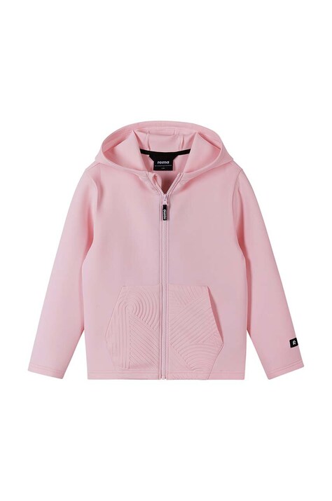 Reima bluza copii Vetska culoarea roz, cu glugă, neted, 5200385A