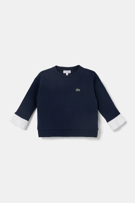 Lacoste bluza copii culoarea albastru marin, cu imprimeu, SJ2491
