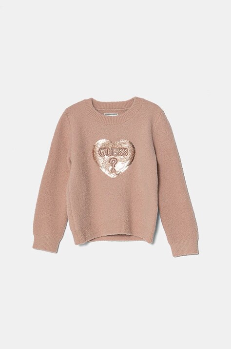 Guess pulover copii culoarea roz, K4BR02 Z3220