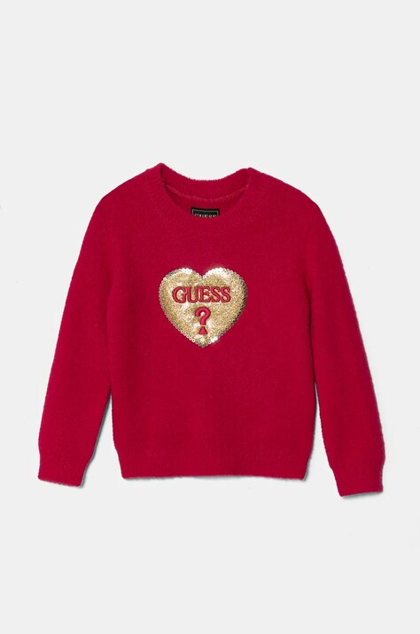 Детски пуловер Guess в бордо K4BR02 Z3220