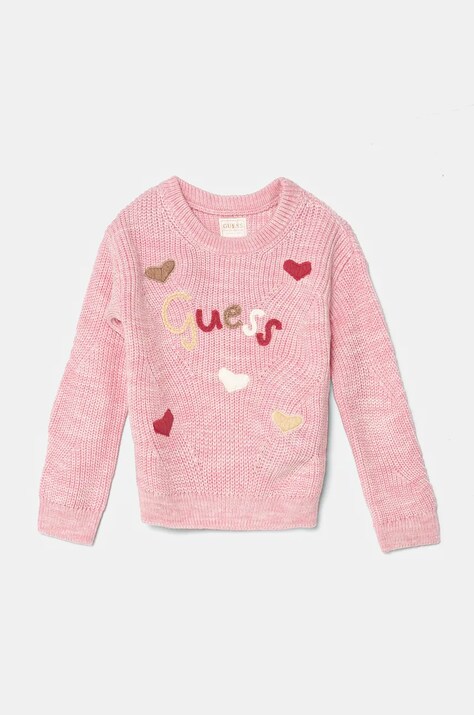 Детски пуловер Guess в розово K4BR01 Z3IC0
