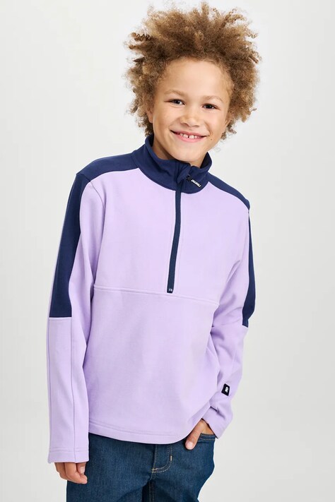 Детски суичър Reima Laduille в лилаво с изчистен дизайн 5200393A