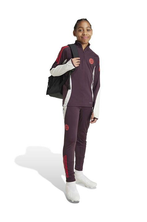 Детская кофта adidas Performance FCB TR TOPY цвет бордовый с принтом IS9930
