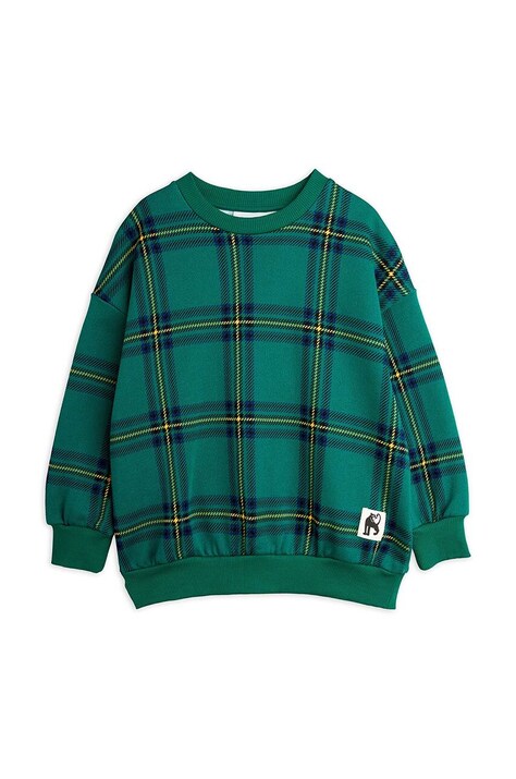 Mini Rodini hanorac de bumbac pentru copii culoarea verde, modelator, 2472015575