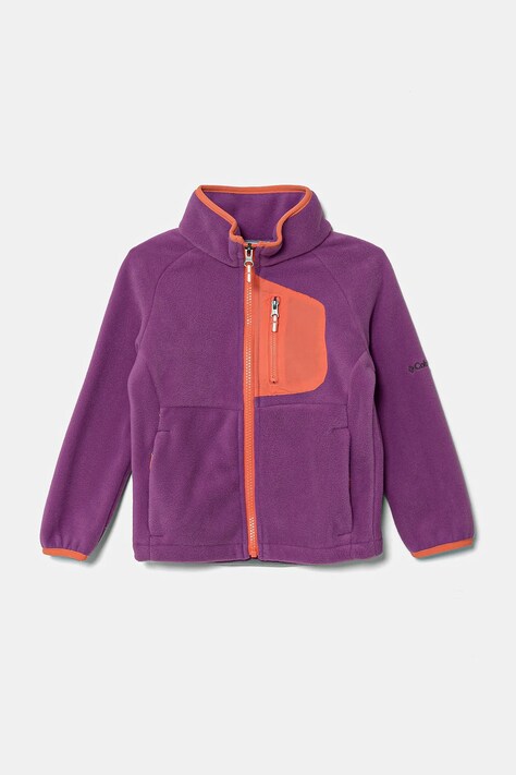 Dječja majica od flisa Columbia Fast Trek IV boja: ljubičasta, bez uzorka, 2087792