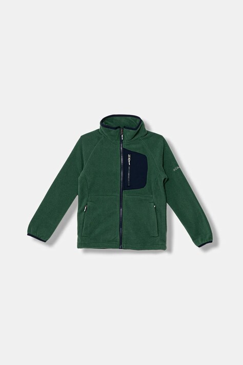 Columbia bluza polarowa dziecięca Fast Trek IV kolor zielony gładka 2087792