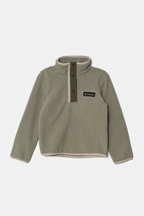 Columbia bluza polarowa dziecięca Helvetia kolor zielony gładka 2087831