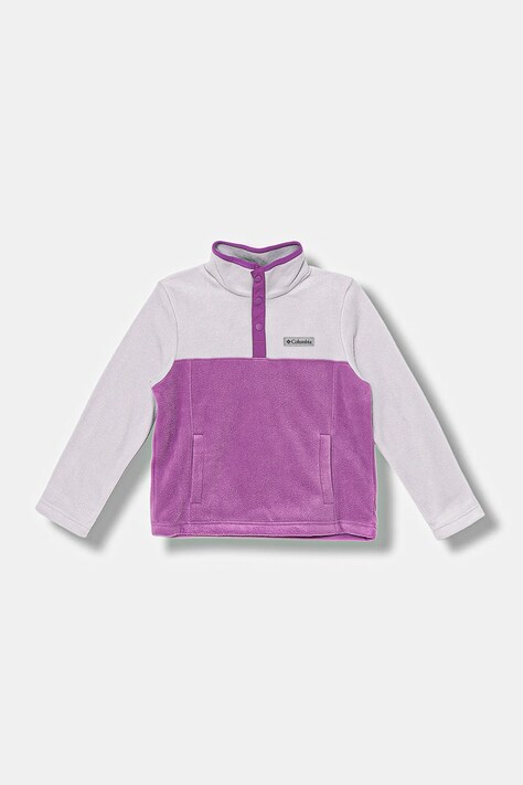 Columbia bluza polarowa dziecięca Steens Mtn kolor fioletowy wzorzysta 2087881