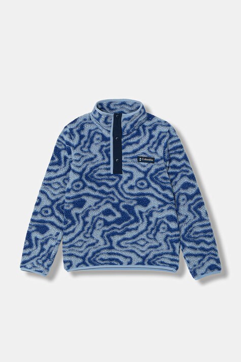 Columbia bluza polarowa dziecięca Helvetia kolor niebieski wzorzysta 2097071