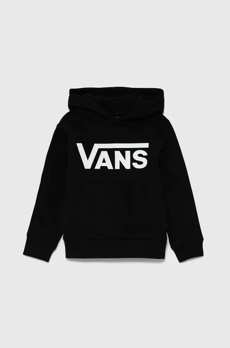 Otroški pulover Vans Vans Classic Kids PO črna barva, s kapuco, VN000JYEBLK1