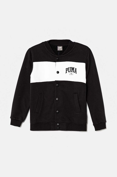 Детская кофта Puma SQUAD Bomber Jacket цвет чёрный узор 682776