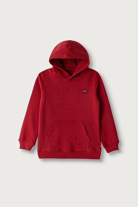 Levi's mikina dětská s bavlnou MINI BATWING HOODIE červená 8EL452