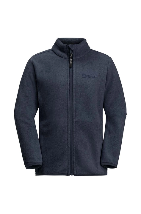 Jack Wolfskin bluza dziecięca kolor granatowy gładka 1610471