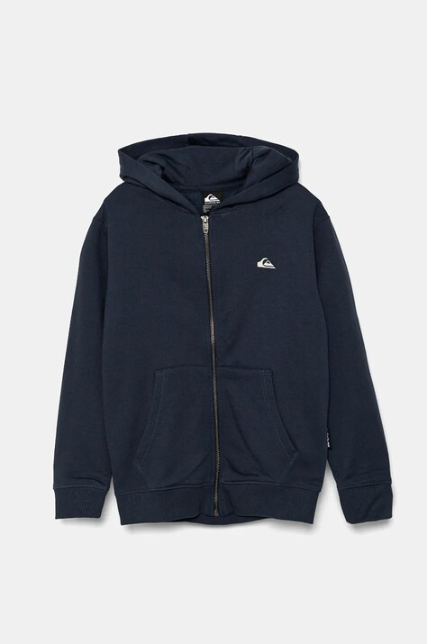 Детская кофта Quiksilver BASIC HOOD ZIP цвет синий с капюшоном однотонная EQBFT03890
