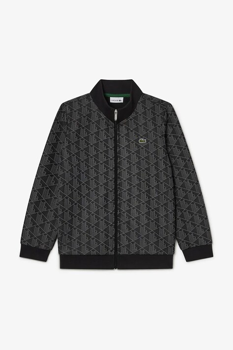 Lacoste bluza dziecięca kolor czarny wzorzysta SJ1233