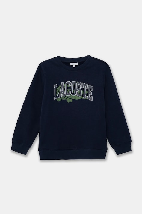 Dětská mikina Lacoste tmavomodrá barva, s potiskem, SJ2493