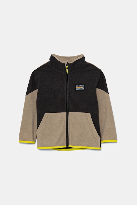 Βρεφική μπλούζα fleece Protest PRTKUNO χρώμα: γκρι, 3810344