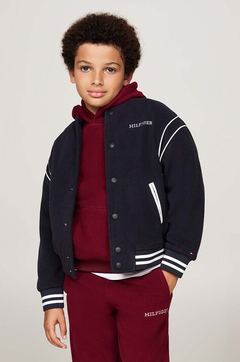 Tommy Hilfiger bluza dziecięca kolor granatowy wzorzysta KS0KS00603