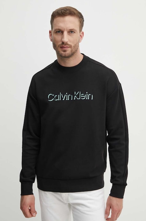 Кофта Calvin Klein мужская цвет чёрный с принтом K10K113081