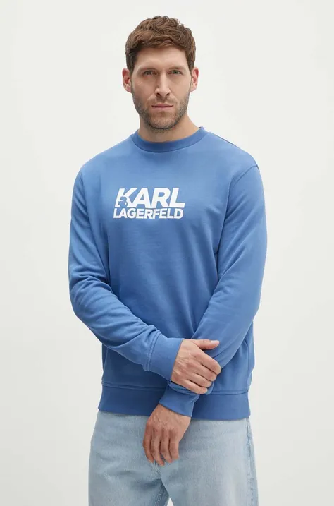Хлопковая кофта Karl Lagerfeld мужская  с принтом 543917.705091