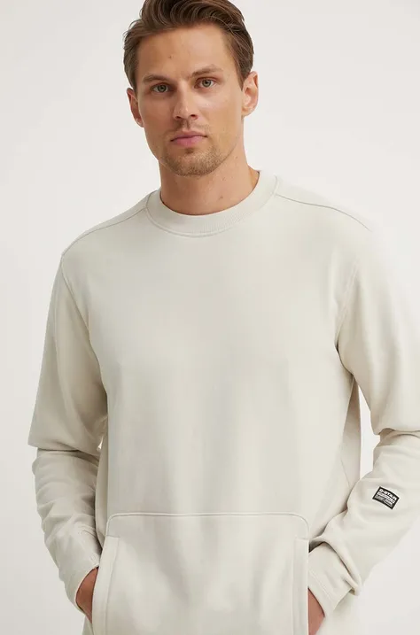 Bombažen pulover G-Star Raw moški, bež barva, D24680-D562